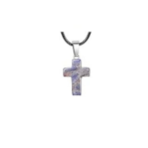 Cross Gemstone Pendant Charms Cross Quartz Crystal Charms for Necklace Earring - Picture 1 of 1